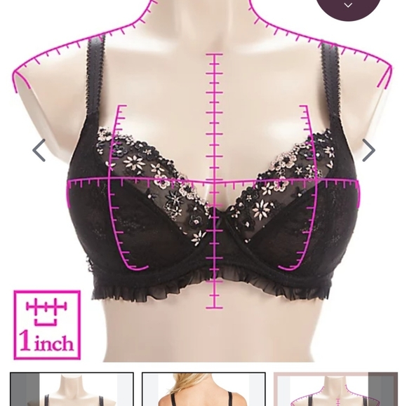 Pour Moi Gigi Plunge Non-Padded Bra 36G (UK sizing) - Picture 5 of 7